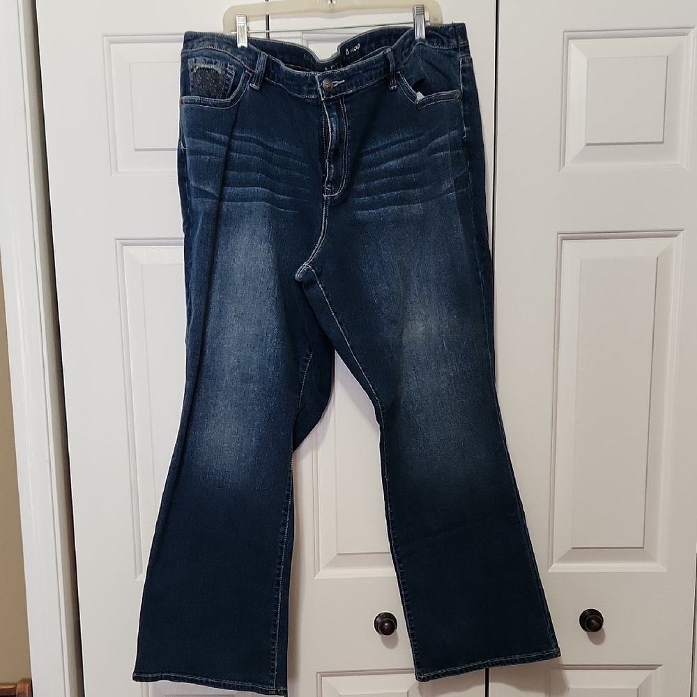 Apt. 9 Women's Boot Cut Jeans - Dark Blue
